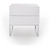 MCA furniture Nola Nachtkommode mit 2 Schubksten mit Push-Open Funktion, wei