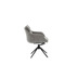MCA furniture PARKER Metallgestell schwarz matt lackiert mit Armlehne, 2er Set anthrazit