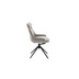 MCA furniture PELION Metallgestell schwarz matt lackiert, 2er Set lichtgrau