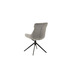 MCA furniture PELION Metallgestell schwarz matt lackiert, 2er Set lichtgrau