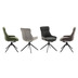 MCA furniture PELION Metallgestell schwarz matt lackiert, 2er Set olive
