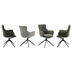 MCA furniture PELION Metallgestell schwarz matt lackiert lackiert mit Armlehne, 2er Set anthrazit