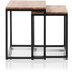 MCA furniture Sakura Couchtisch 2er Set Asteiche 50 x 50 x 40 cm