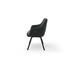 MCA furniture SASSELLO 4 Fu Stuhl mit Armlehnen, 2er Set, anthrazit