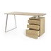MCA furniture Tori Schreibtisch mit 3 Schubksten, Asteiche