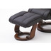 MCA furniture Toronto Relaxer mit Hocker, schwarz