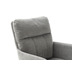 MCA furniture UTICA 4 Fu Stuhl mit Armlehnen, 2er Set, grau