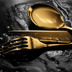 Mepra Salatvorlege Set  Linea Ice Oro (Gold matt)