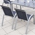 merxx Amalfi Set 7tlg., Stapelsessel & rechteckiger Tisch, marineblau