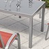 merxx Amalfi Set 7tlg., Stapelsessel & rechteckiger Tisch, terracotta