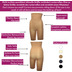 Miss Perfect Miederhose Body Shaper Bauchweg Unterhose figurformend Haut 2XL (46)