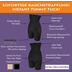 Miss Perfect TC Shapewear Damen - Miederhose Bauchweg Body Shaper - Tummy Tux Extra Firm Control Schwarz L (42)