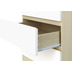 Mbilia Kommode Spanplatte melaminbeschichtet, Schubladen + Deckplatte MDF lackiert wei Hochglanz, natur
