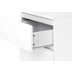 Möbilia Nachtkommode Spanplatte melaminbeschichtet, Schubladen + Deckplatte MDF lackiert weiß Hochglanz