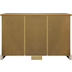 Mbilia Sideboard Kiefer massiv wei lackiert, honigfarbige Deckplatte, 3 Schubladen, 3 Tren