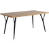 Mbilia Tisch 150x90 cm natur, Beine schwarz 18020006