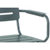 MWH Kleo Stuhl mit Armlehne aus Vollaluminium light grey