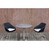 Niehoff Garden Tisch BISTRO Tischplatte Teak massiv geölt Untergestell Edelstahl Profilsäule 125 / 76cm