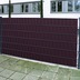 NOOR Sichtschutzstreifen PVC Zaunblende 0,19x35 m Zaun Farbe mahagonibraun (RAL 8016)