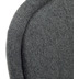 Nosh Aimin Stuhl aus dunkelgrauer Chenille und Stahlbeinen mit mattschwarzem Finish