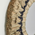 Nosh Akila Rundspiegel aus grnen Naturfasern und schwarzer Baumwollkordel 40 cm