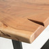 Nosh Alaia Tisch 220 x 100 cm aus massivem Akazienholz und schwarz lackierten Stahlbeinen