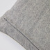 Nosh Alcara Kissenbezug grau mit weiem Rand 45 x 45 cm