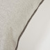 Nosh Alcara Kissenbezug wei mit grauem Rand 45 x 45 cm