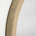 Nosh Alum Rundspiegel aus massivem Mindi-Holz, 50 cm