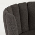 Nosh Aniela Stuhl aus schwarzem Boucl und schwarzem Metall