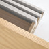 Nosh Anielle Sideboard 1 Tre und 3 Schubladen aus Esche massiv und Furnier 150 x 78 cm