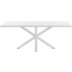 Nosh Argo Tisch 160 x 100 cm mit weiem Melamin und weien Stahlbeinen