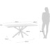 Nosh Argo Tisch 160 x 100 cm mit weiem Melamin und weien Stahlbeinen