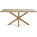 Nosh Argo Tisch 180 x 100 cm mit Melamin natur und Stahlbeinen mit Holzeffekt