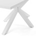 Nosh Argo Tisch 180 x 100 cm mit Melamin wei und weien Stahlbeinen