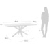 Nosh Argo Tisch 180 x 100 cm mit Melamin wei und weien Stahlbeinen