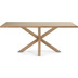 Nosh Argo Tisch 200 x 100 cm mit Melamin natur und Stahlbeinen mit Holzeffekt
