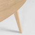 Nosh Batilde runder Tisch aus massivem Kautschuk mit Eschenfurnier  120 cm