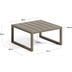 Nosh Beistelltisch Comova 100% outdoor aus Aluminium grn 60 x 60 cm