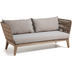 Nosh Belleny 3-Sitzer-Sofa aus Seil in Beige und massivem Akazienholz FSC 100% 176 cm