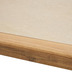 Nosh Besserer Tisch aus beigem Polyzement und massivem Akazienholz 200 x 90 cm FSC 100%