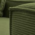Nosh Blok 2-Sitzer-Sofa mit Chaiselongue rechts breiter Cord grn 240 cm
