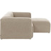 Nosh Blok 2-Sitzer Sofa mit Chaiselongue rechts beige 240 cm