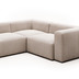 Nosh Blok 3-Sitzer Ecksofa beige 290 x 230 cm / 230 cm 290 cm