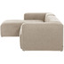 Nosh Blok 3-Sitzer Sofa mit Chaiselongue links in beige 300 cm