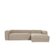 Nosh Blok 3-Sitzer Sofa mit Chaiselongue rechts in beige 300 cm