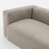 Nosh Blok 4-Sitzer-Ecksofa beige 320 x 230 cm / 230 x 320 cm