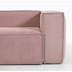 Nosh Blok 4-Sitzer-Ecksofa breiter Cord rosa 320 x 230 cm / 230 x 320 cm