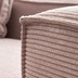 Nosh Blok 4-Sitzer-Sofa mit Chaiselongue rechts und breitem Cord rosa 330cm