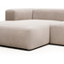 Nosh Blok 4-Sitzer Sofa mit Chaiselongue links beige 330 cm